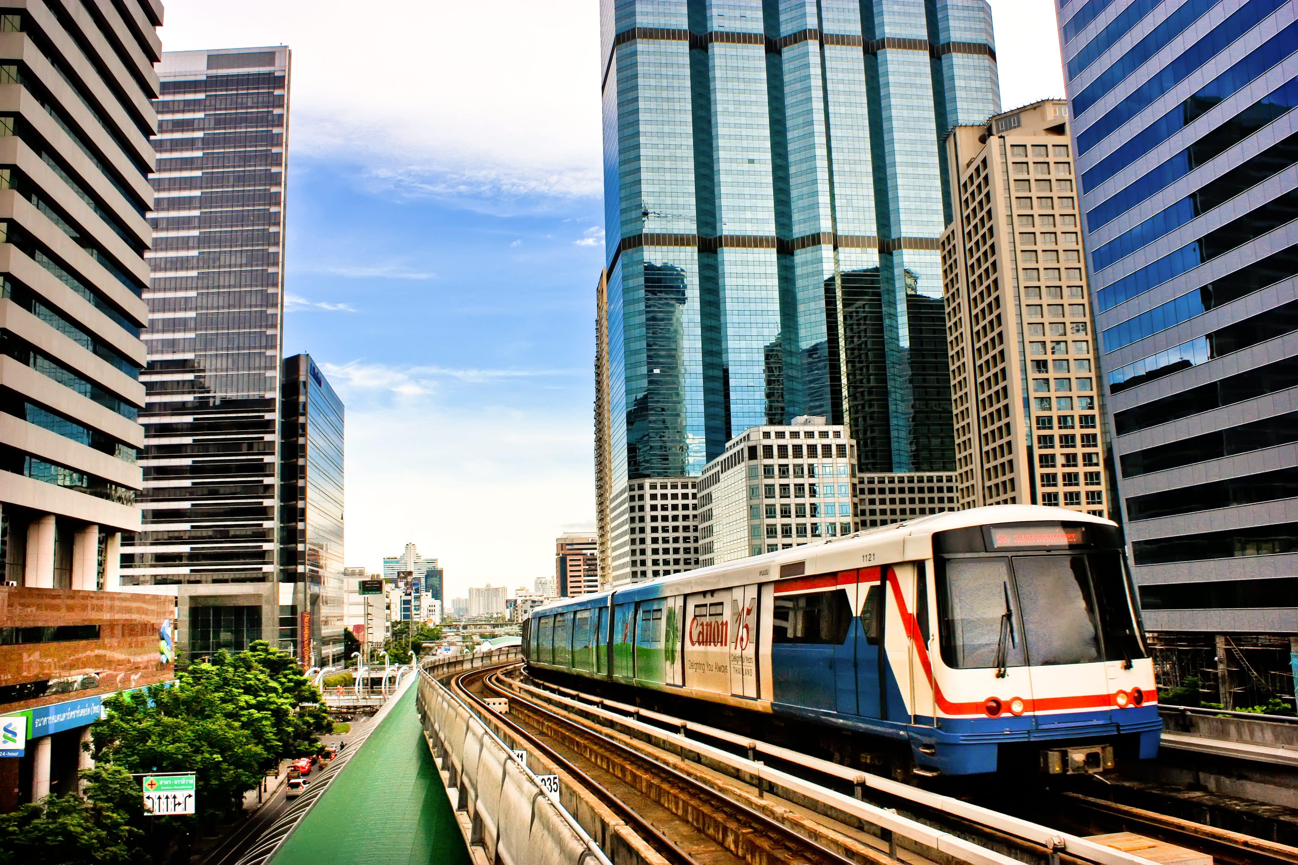 استفاده از Skytrain در بانکوک